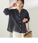 〈手洗い可能〉IMPERIAL LINEN 混 バンドカラー スキッパー シャツ