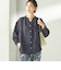 〈手洗い可能〉IMPERIAL LINEN 混 バンドカラー スキッパー シャツ