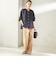 〈手洗い可能〉IMPERIAL LINEN 混 バンドカラー スキッパー シャツ