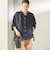 〈手洗い可能〉IMPERIAL LINEN 混 バンドカラー スキッパー シャツ