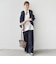〈手洗い可能〉IMPERIAL LINEN 混 バンドカラー スキッパー シャツ