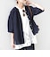 〈手洗い可能〉IMPERIAL LINEN 混 バンドカラー スキッパー シャツ