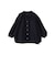 〈手洗い可能〉IMPERIAL LINEN 混 バンドカラー スキッパー シャツ