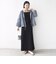 【WEB限定】〈手洗い可能〉ストライプ フード 羽織り シャツ