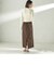 堀田茜×SHIPS:〈手洗い可能〉ベルト 付き ジョーゼット スカート