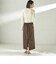 堀田茜×SHIPS:〈手洗い可能〉ベルト 付き ジョーゼット スカート