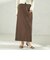 堀田茜×SHIPS:〈手洗い可能〉ベルト 付き ジョーゼット スカート