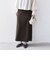 堀田茜×SHIPS:〈手洗い可能〉ベルト 付き ジョーゼット スカート