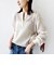 【WEB限定】〈手洗い可能〉ウェーブ クレープ ヘンリー 2WAY プルオーバー