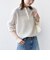 【WEB限定】〈手洗い可能〉ウェーブ クレープ ヘンリー 2WAY プルオーバー