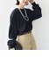 【WEB限定】〈手洗い可能〉ウェーブ クレープ ヘンリー 2WAY プルオーバー