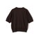 SHIPS Primary Navy Label:〈手洗い可能〉シルク リネン 半袖 カーディガン