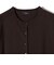 SHIPS Primary Navy Label:〈手洗い可能〉シルク リネン 半袖 カーディガン