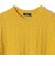 SHIPS Primary Navy Label:〈手洗い可能〉柄編み 5分袖 プルオーバー