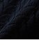 SHIPS Primary Navy Label:〈手洗い可能〉柄編み 5分袖 プルオーバー