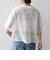 〈手洗い可能〉レース ジャカード ショートスリーブ カットソー