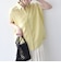 SHIPS Colors:〈洗濯機可能〉ユーロリネン (EURO Linen) フレンチスリーブ ビッグ シャツ◇