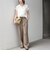 SHIPS Colors:〈洗濯機可能〉ユーロリネン (EURO Linen) フレンチスリーブ スキッパーブラウス◇