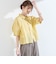 SHIPS Colors:〈洗濯機可能〉ユーロリネン (EURO Linen) ボクシー パフスリーブ シャツ◇