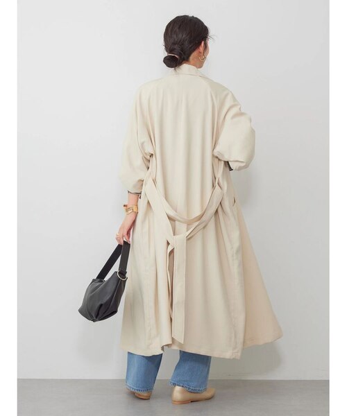花粉防止Wボタントレンチコート｜アースミュージックアンド