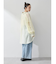 袖スリットリボンロングシャツ