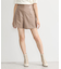 シンセティックレザーショートパンツ