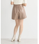 シンセティックレザーショートパンツ