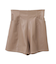 シンセティックレザーショートパンツ