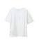 襟パール刺繍ロゴTシャツ