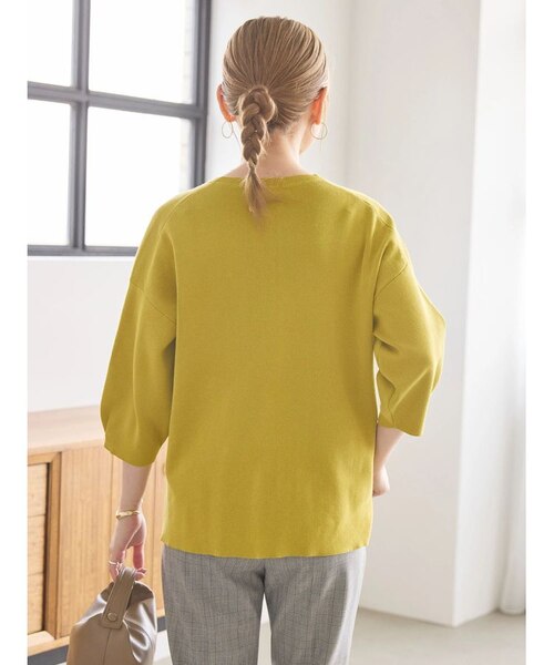 Coral様 C6576 タックスリーブニット Coral様 C6576 タックスリーブニット セール】パール付きタック