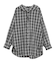 フーディーチェックシャツ