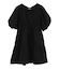 バックリボンパフスリーブミニワンピース