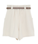 ベルト付きタブデザインショートパンツ