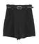 ベルト付きタブデザインショートパンツ
