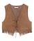 スウェード調フリンジベスト