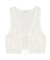 フラワー刺繍メッシュベスト