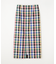 <UNITED ARROWS>チェック タイトマキシ スカート