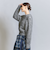 <BEAUTY&YOUTH UNITED ARROWS>透かし編み クルーネック ニットプルオーバー