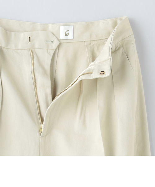 6(ROKU)＞コットンレーヨン タックパンツ｜エムオーピーオンライン