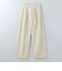＜6(ROKU)＞コットンレーヨン タックパンツ