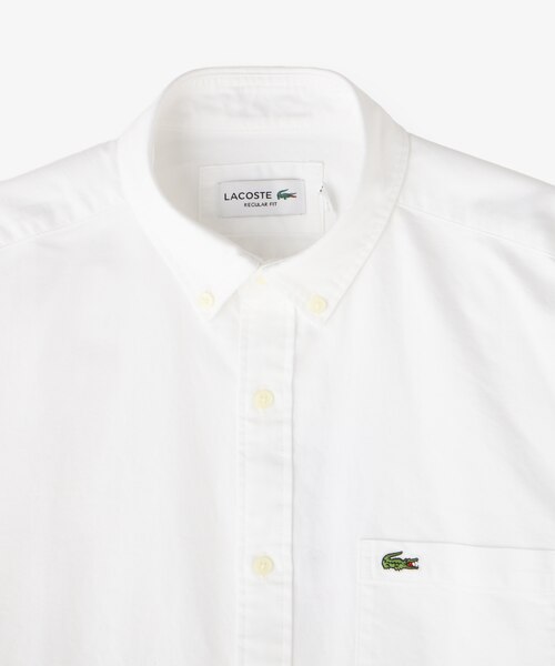 ト*ム様 【タグ付き、シミ有】LACOSTE ホワイト 長袖ポロシャツ ト*ム様 【タグ付き、シミ有】LACOSTE ホワイト 長袖ポロシャツ