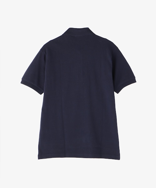 LACOSTE クロコ付 リブ 半袖 ポロシャツ ネイビー サイズ5(XL) 1092600000003_MALLDEFAULT_d000