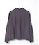 スタンドカラー シアー ブラウス