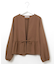 リネンライク ペプラム ジャケット【手洗いOK】
