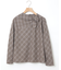 グレンチェック デザイン ブラウス