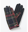 ウール チェック グローブ