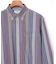ピケ 配色 ストライプ シャツ