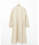 ノーカラー ウエスト切り替え ライトコート