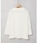 リップルボーダー 七分袖 Tシャツ