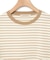 スノーコットン 鹿の子ボーダー Tシャツ【接触冷感】